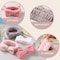 VITEVER 4 Pack Spa Headband for Washing Face Girls Makeup Bow Tie Hair Band Microfiber Women Headbands Elastic Headband to Skincare Gifts for Teen Girls White Brown Rose Pink Light Pink
