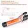 6in1 Curling Iron Professional Instant Heat Up Hair Curling Wand Set with 6 Interchangeable Ceramic Barrels 035 to 125 and 2 Temperature Adjustments Heat Protective Glove  2 Clips