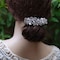 4 PCS Hair Barrettes for Women Ladies Flower Crystal Rhinestones Barrettes Pearl Spring Hair Clip Accessories Women Fashion Ponytail Holders Barrettes for Daily Wear Mothers Day present