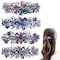 4 PCS Hair Barrettes for Women Ladies Flower Crystal Rhinestones Barrettes Pearl Spring Hair Clip Accessories Women Fashion Ponytail Holders Barrettes for Daily Wear Mothers Day present