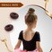 Donut Bun Maker MORGLES Bun Maker for Hair Ring Style Bun Maker Set with 4PCS Donut Bun 10PCS Black Hair Pins