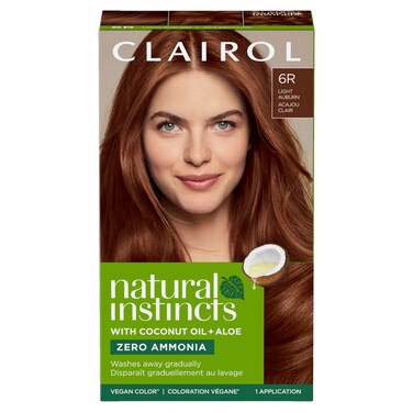 ClairolNatural Instincts DemiPermanent Hair Dye 6R Light Auburn Hair Color Pack of 1