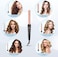 Long Barrel Curling Iron Wand Set BESTOPE PRO 6 in 1 Curling Wand Set with Ceramic Barrel for LongMedium Hair 035125 Interchangeable Hair Wand Curler Dual Voltage Include Glove  Clips