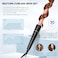 Long Barrel Curling Iron Wand Set BESTOPE PRO 6 in 1 Curling Wand Set with Ceramic Barrel for LongMedium Hair 035125 Interchangeable Hair Wand Curler Dual Voltage Include Glove  Clips