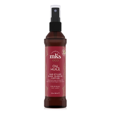 MKS eco Oil  Hair Styling Elixir  Moroccan Argan Oil Hemp Seed Oil  Moisturize  Nourish Hair Control Frizz Increase Smoothness  Vegan  Cruelty Free