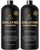 Chelating Hard Water Shampoo and Conditioner Set with Chelactik3  Rosemary Oil  Color Safe Metal Detox Shampoo and Conditioner for Mineral BuildUp  Swimmers Hair  16 fl oz each