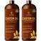 Castor Oil Shampoo and Conditioner Set for Hair Growth with Rosemary  Peppermint Oil  Cleanse Hair Strengthen  Shine with Castor Shampoo and Conditioner  AntiHair Loss for Men  Women  16 fl oz