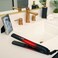 CHILava Ceramic Hairstyling Flat Iron  1 Volcanic Lava Ceramic Floating Plates  Smooth Glide helps prevent damage  Analog OnOff Switch  BlackRed
