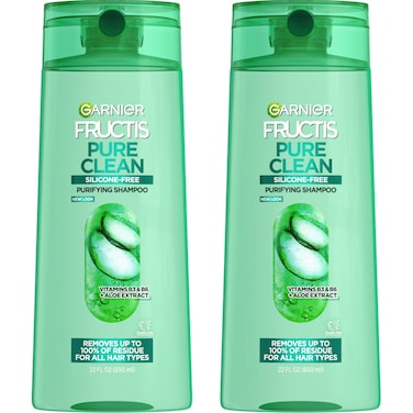 Garnier Fructis Pure Clean Purifying Shampoo SiliconeFree 22 Fl Oz 2 Count Packaging May Vary