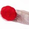 Hair Scalp Brush Dandruff Cleaning Brush Shower Scalp Shampoo Brush Scalp Massager Pack of 4 Black and red