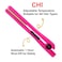 CHITourmaline Ceramic Hair Straightening Flat Iron  1 Plates  Pure Pink  Professional Salon Model Hair Straightener