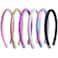 FROG SAC 6 Headbands for Girls  Thin Glitter Toddler Hair Accessories Little Girl Rainbow Hair Bands Kids Fashion Head Band Pack Cute Sparkle Headband Accessory Set
