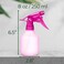 RaysonEmpty Spray Bottle Refillable Container Fine Mist Sprayer Trigger Squirt Bottle for Taming Hair Hair styling Watering Plants Showering Pets 1 Pack Pink