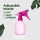 RaysonEmpty Spray Bottle Refillable Container Fine Mist Sprayer Trigger Squirt Bottle for Taming Hair Hair styling Watering Plants Showering Pets 1 Pack Pink