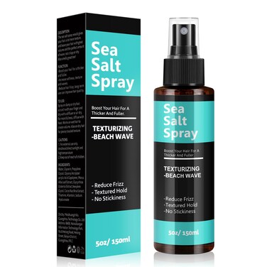 Sea Salt Spray for Hair Men and Women 5 fl oz  Dry Texturizing  Volumizing Curl and Beach Waves Spray for Hair