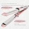 Professional Flat Iron Hair Straightener Titanium Ionic Hair Straightening Fast Heating Hair Tools Pink 2 in 1 Dual Voltage Hair Straightener Curler for All Hairstyles