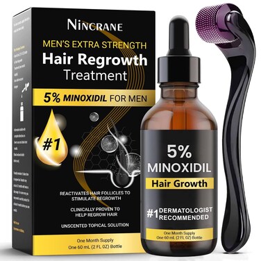 5 Minoxidil for Men Hair Regrowth Beard Growth Kit Extra Strength Minoxidil Beard Oil Topical Hair Serum for Hair Loss  Thinning Complete Beard  Hair Growth Solution