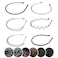 Metal Hair Band  6 Pieces Metal Headband for Men and Women Adjustable Durable Wavy Hairband Hair Bands for Sports Fashion Unisex Black Elastic 6 Count
