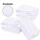 Whaline4 Counts Spa Facial Headband Whaline Head Wrap Terry Cloth Headband Stretch Towel with Magic Tape for Bath Makeup and Sport 35 Wide White
