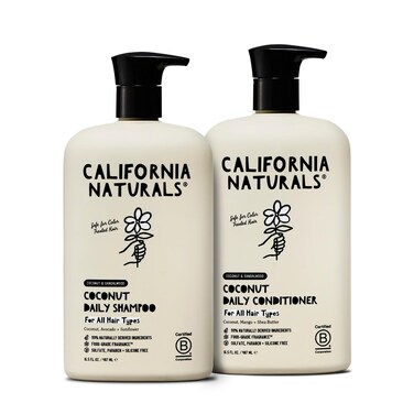 California NaturalsShampoo and Conditioner Scalp  Hair Care Bundle for Women and Men Natural Vegan Cruelty Silicone Paraben and Sulfate Free Shampoo  Conditioner All Hair Types 165 fl oz