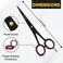 Hair Cutting Scissors 65  BarbaQo Hair Shears With Sharp Razor Edge Blade Premium Stainless steel Barber Scissors for Professional Barbers Men Women and Adults