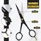 Hair Cutting Scissors 65  BarbaQo Hair Shears With Sharp Razor Edge Blade Premium Stainless steel Barber Scissors for Professional Barbers Men Women and Adults