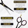 Hair Cutting Scissors 65  BarbaQo Hair Shears With Sharp Razor Edge Blade Premium Stainless steel Barber Scissors for Professional Barbers Men Women and Adults