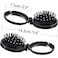 Boao 2 Pack Foldable Travel Mirror Hair Brushes Round Portable Folding Pocket Hair Brush Mini Hair Comb Compact Travel Size Hair Massage Comb for Men WomenBlack