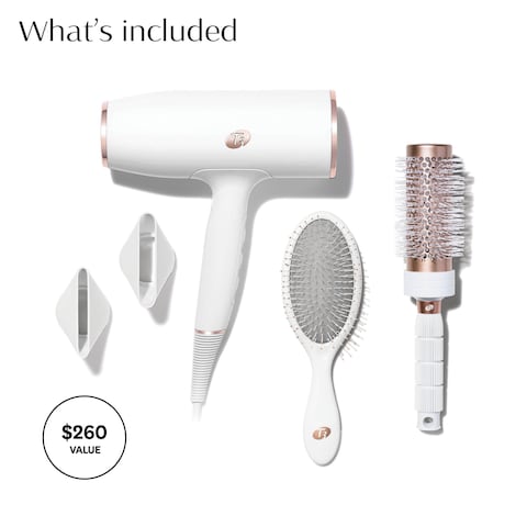 T3 AireLuxe Digital Ionic Professional Blow Hair Dryer Fast Drying Lightweight and Ergonomic Volume Boosting Frizz Smoothing Multiple Heat and Speed Combinations