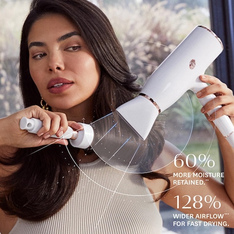 T3 AireLuxe Digital Ionic Professional Blow Hair Dryer Fast Drying Lightweight and Ergonomic Volume Boosting Frizz Smoothing Multiple Heat and Speed Combinations