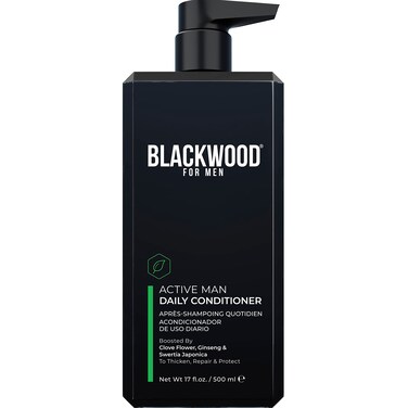 Blackwood For MenActive Man Daily Conditioner  Mens Thickening Conditioner for Hair Loss  Dandruff  Deep Treatment for Shine  Natural Vegan Formula  Sulfate Paraben  CrueltyFree 17 Oz