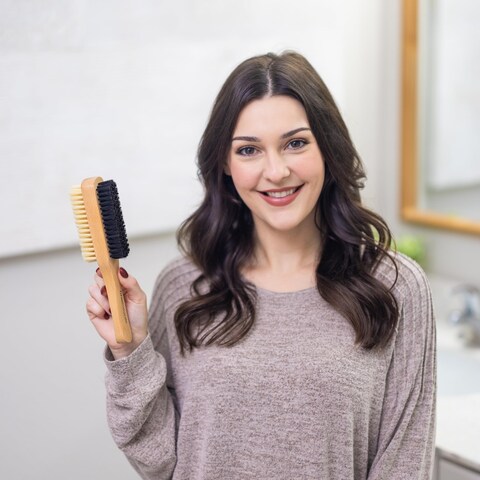 Hard boar bristle hair brush cheap