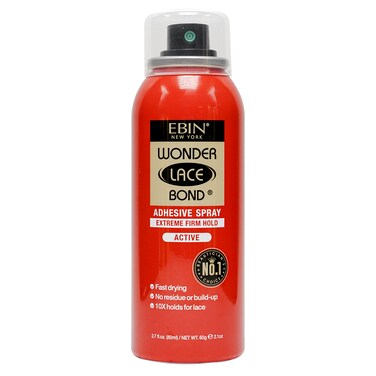 EBIN NEW YORKWonder Lace Bond Adhesive Spray  Extreme Firm Hold 27oz 80ml Active Use Fast Drying No Residue No Buildup Allday Powerful Hold Easy Daily Wig Install