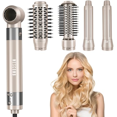 Hair Dryer Brush 5 in 1110000 RPM HighSpeed FrizzFree Blow Dryer for Fast Drying Multi Hair Styler with AutoWrap Curlers Blow Dryer Brush for Straightening Volumizing Curling Styling