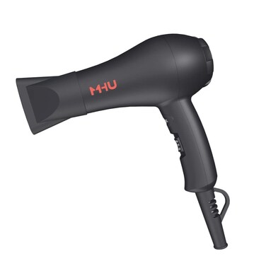 Mini Travel Hair Dryer 1000 Watts for RV  Pouring Art Lightweight Ceramic Ionic Blow Dryer Compact Size Plus Concentrator Black