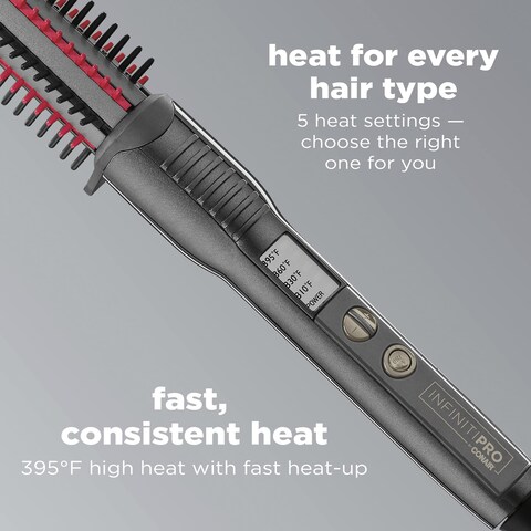 INFINITIPRO BY CONAIR Nano Tourmaline Ceramic Hot Curl Brush 1Inch