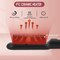 Negative Ionic Hair Straightener Brush with 9 Temp Settings 30s Fast Heating Hair Straightening Comb with LED Display AntiScald  AutoShut Off Hair Brush Straightener for Women Black
