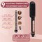 Negative Ionic Hair Straightener Brush with 9 Temp Settings 30s Fast Heating Hair Straightening Comb with LED Display AntiScald  AutoShut Off Hair Brush Straightener for Women Black