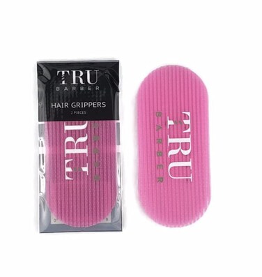 TRU BARBERHair Grippers for Men and Women 6pcs Bundle  Salon and Barber Hair Clips for Styling Sectioning Cutting and Coloring Nonslip Grips Hair holder Pink