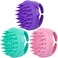 BTYMS 3Pcs Hair Scalp Massager Shampoo Brush Silicone Scalp Brush Handheld Shower Scalp Scrubber Cleansing Brush for Removing Dandruff