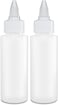 BRIGHTFROMTwist Top Applicator Bottles Squeeze 2 OZ Empty Plastic Bottles Refillable OpenClose Nozzle  Multi Purpose Pack of 2