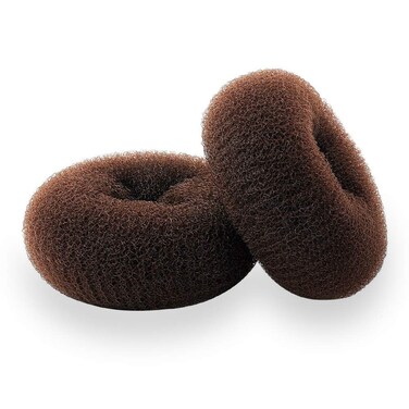 Hair Donut Ring Style Hair Bun Maker 2PCS Chignon Doughnut Shaper for Short and Thin Hair 3 InchBrown