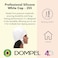 Dompel Silicone Highlight Hair Cap  Reusable Professional Silicone Cap with Needle  Special for Hair Dyeing  Model 233 CA