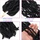 8 Packs Short Faux Locs Crochet Hair 120 Strands 12Inch Soft Locs wavy Dreadlocks Crochet Braids Natural PreLooped Crochet Hair for Black Women 12 Inch Pack of 8 1B