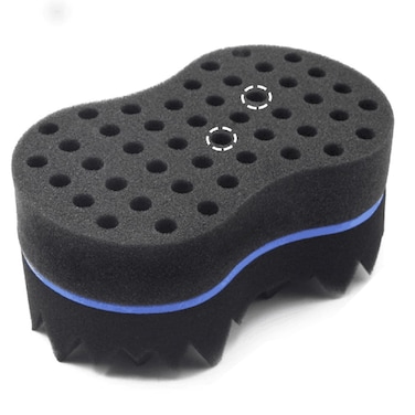 RioRand Hair Sponge Magic Barber Twist Curl Brush Sponge Dreads Locking Afro Coil CombBlue 45 Inch Pack of 1