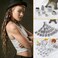 Viking Hair Beads Set 76PCS Metal Silver Clips Cuffs Coils and Rings for Mens Dreadlocks Braids Beard Decoration