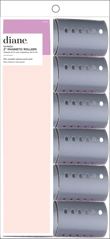 Diane Magnetic Roller Grey 2 Inch 12 Count