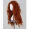 AngelaicosWomens Fluffy Wavy Party Halloween Costume Merida Wig Long Brown