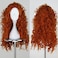 AngelaicosWomens Fluffy Wavy Party Halloween Costume Merida Wig Long Brown