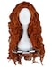 AngelaicosWomens Fluffy Wavy Party Halloween Costume Merida Wig Long Brown